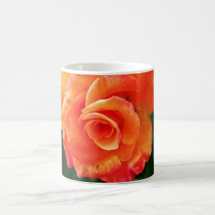 Orange rose coffee mug