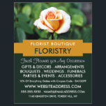 Orange Rose, Florist, Floristry Advertising Flyer<br><div class="desc">Orange Rose,  Florist,  Floristry Advertising Flyer by The Business Card Store.</div>