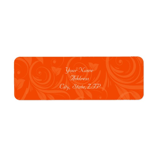 Orange Rose Graphic Wedding (Front)