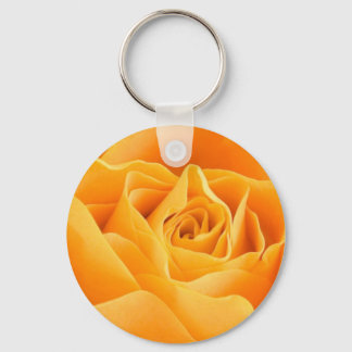 Orange Rose Key Ring
