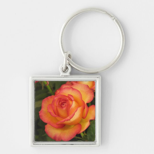 Orange Rose Key Ring (Front)