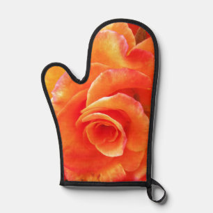 Orange rose    oven mitt