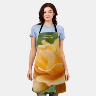 Orange Rose Painterly Apron