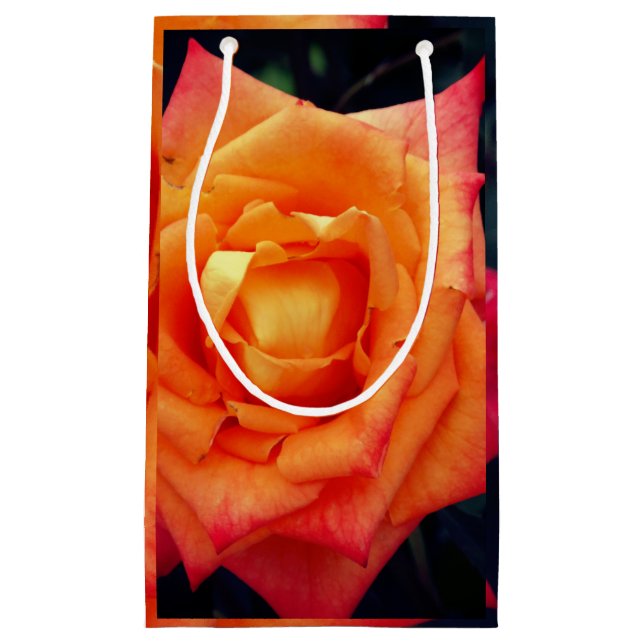 Orange Rose photo Gift Bag (Front)