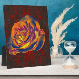 Orange Rose Plaque