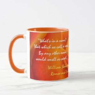 Orange Rose Quote Mug