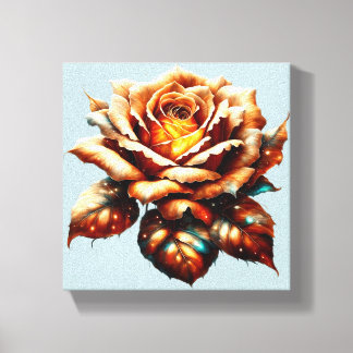 Orange Rose Wall Art