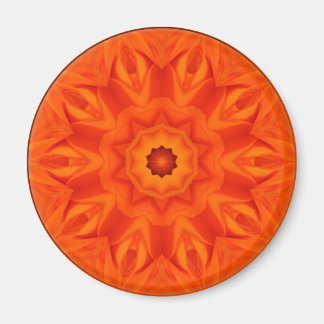 Orange Roses kaleidoscope Magnet
