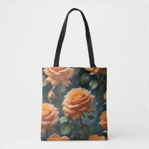 Orange Roses Tote Bag