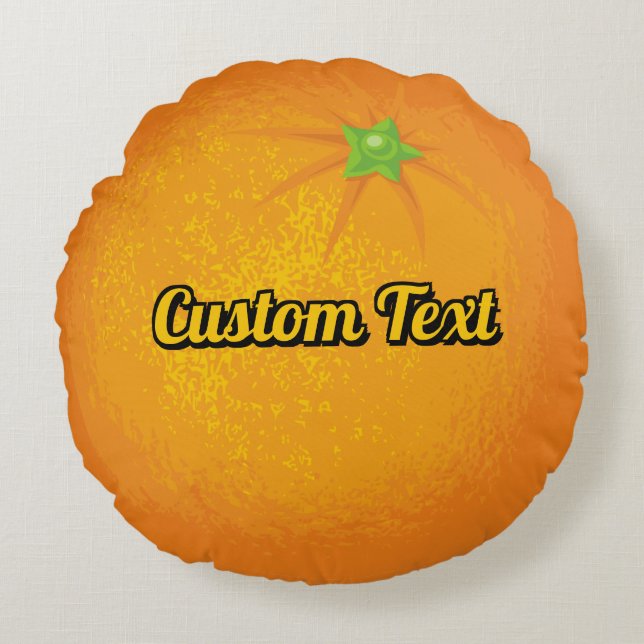 Orange Round Cushion (Front)