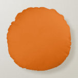 Orange Round Throw Pillow (16")<br><div class="desc">This is for the pillow lovers. Cool!</div>