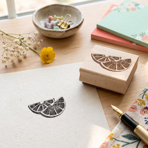 Orange Rubber Stamp