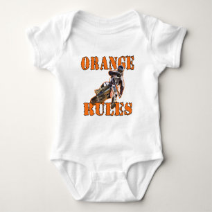 Orange Rules Baby Bodysuit