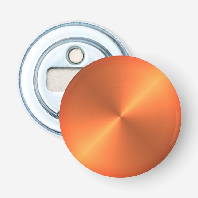 Orange Rust Shine Bottle Opener (Front)