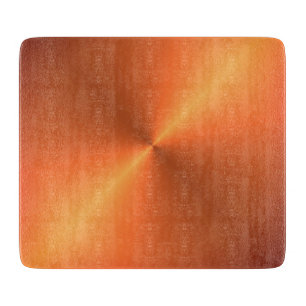 Orange Rust Shine Cutting Board