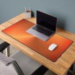Orange Rust Shine Desk Mat<br><div class="desc">Orange shine is a gradient metallic design</div>