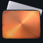 Orange Rust Shine Laptop Sleeve<br><div class="desc">Orange shine is a gradient metallic design</div>