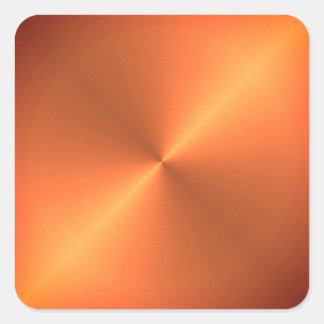 Orange Rust Shine Square Sticker