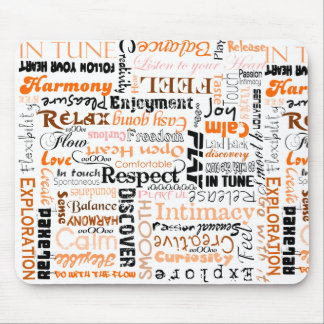 Orange Sacral Chakra Positive Affirmations Mouse Pad