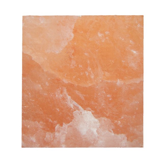 Orange salt stone notepad (Front)
