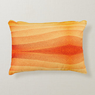 Orange Sand Accent Pillow