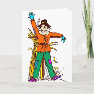 Orange Scarecrow Card
