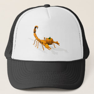 Orange Scorpion Trucker Hat