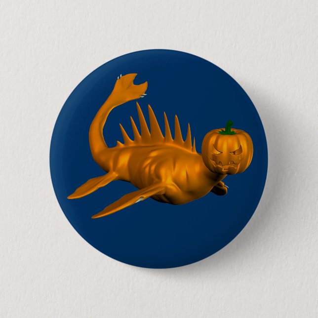 Orange Seadragon 6 Cm Round Badge (Front)