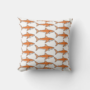 Orange Shark Cushion