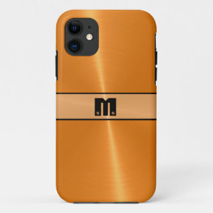 Orange Shiny Stainless Steel Metal 5 Case-Mate iPhone Case