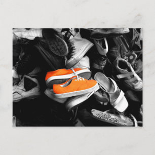 Orange Shoes Postcard