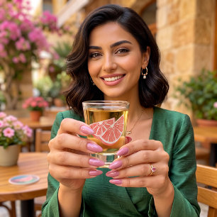 Orange Shot Glass