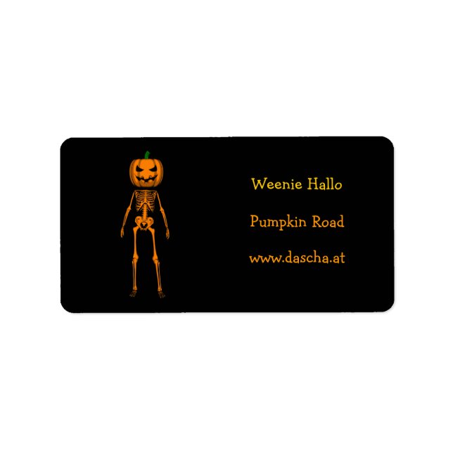 Orange Skeleton Label (Front)