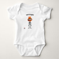 Orange Skeleton with Crown | Fun Unisex Style