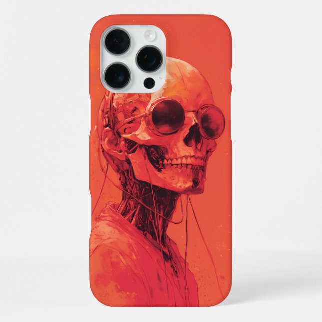 Orange skull iPhone case (Back)