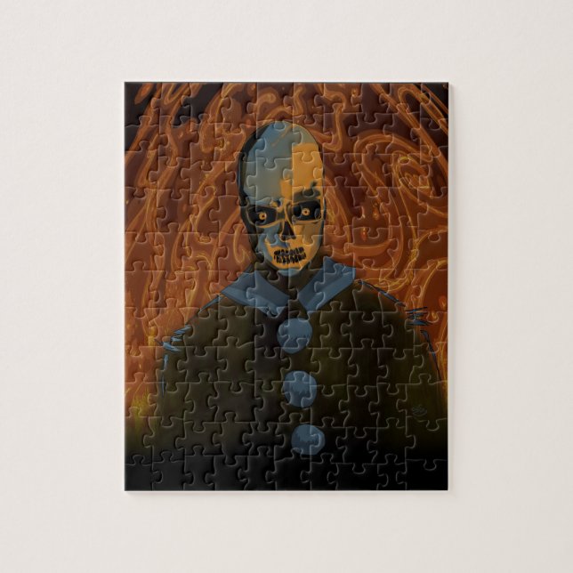 Orange Skull Jigsaw Puzzle (Vertical)