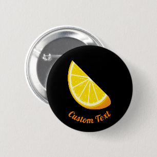 Orange Slice 6 Cm Round Badge