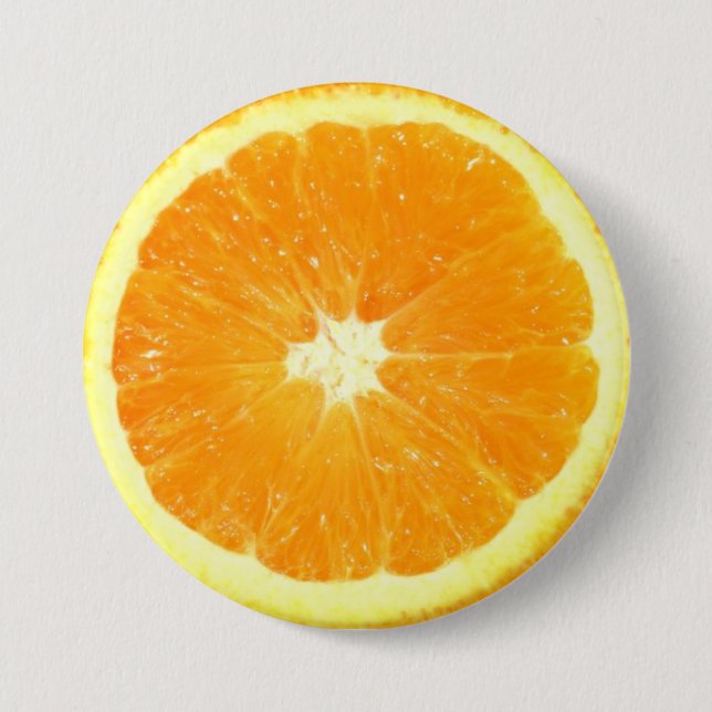 Orange Slice 7.5 Cm Round Badge (Front)