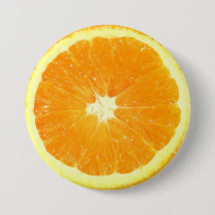 Orange Slice 7.5 Cm Round Badge