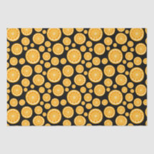 Orange Slice Citrus Fruit Black