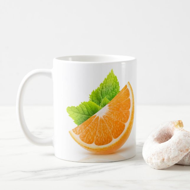 Orange slice coffee mug (With Donut)
