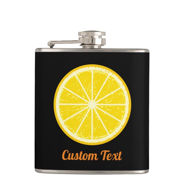 Orange Slice Hip Flask (Front)