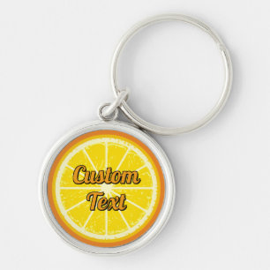 Orange Slice Key Ring