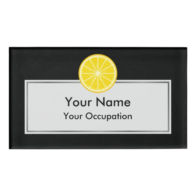 Orange Slice Name Tag (Front)