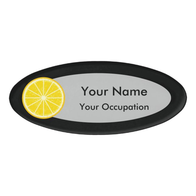Orange Slice Name Tag (Front)