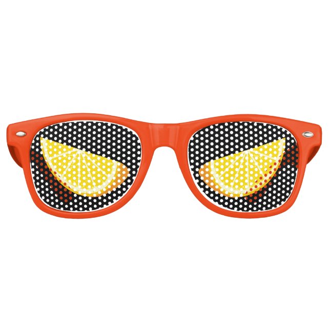 Orange Slice Retro Sunglasses (Front)