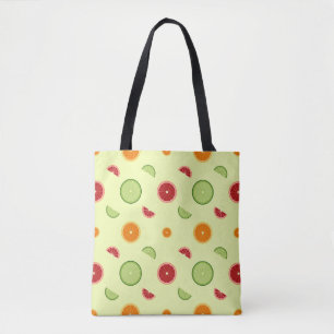 Orange Slice Seamless Pattern Tote Bag