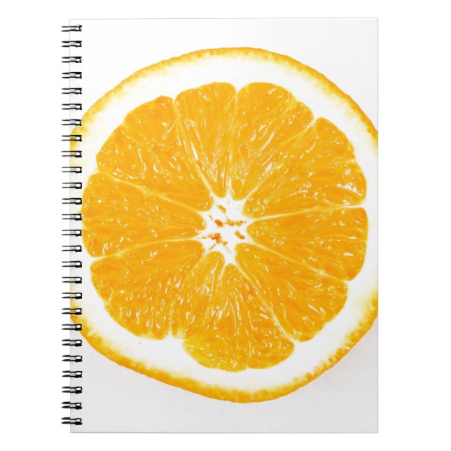 Orange slice spiral notebook (Front)