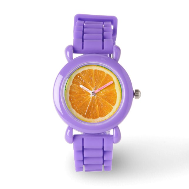 Orange Slice Wrist Watch (Front)