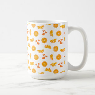 Orange Slices and Hearts Coffee Mug